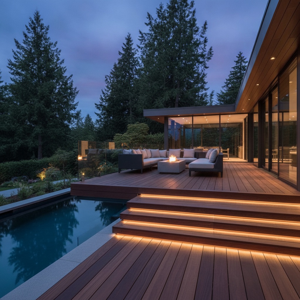 Step, deck & rail lighting